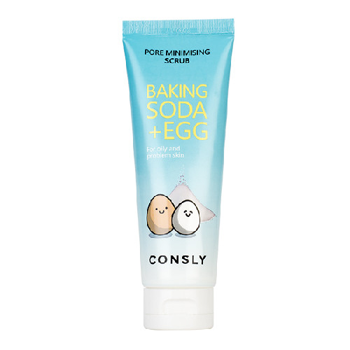 Скраб для лица с содой и яичным белком Baking Soda Egg Pore Minimising Scrub, 120мл