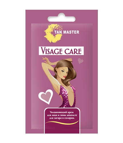 Крем  для лица и декольте для загара солярии Visage care саше Tan Master, 5 мл