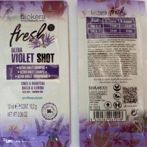 Пробник Шампунь для волос Fresh Ultra-Violet Shot, 10 мл