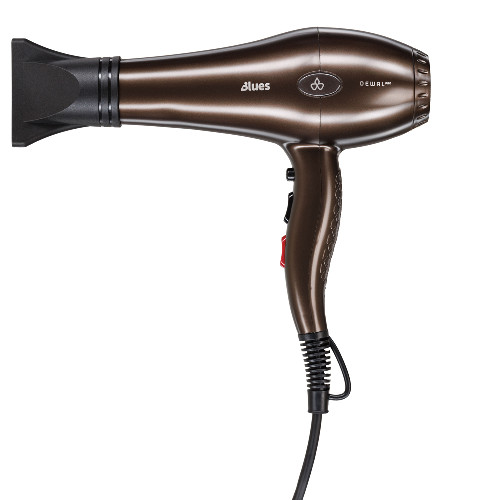 Фен DEWAL PRO BLUES, шоколад, 2600Вт, ионизация, 2 нас, провод 3м