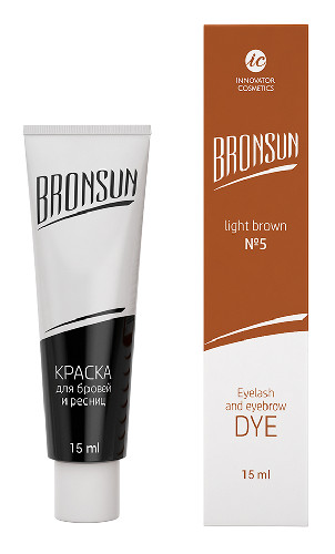 Краска для ресниц и бровей Sexylashes BRONSUN светло- коричневый №5,15 мл