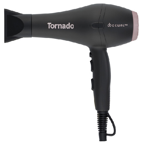 Фен DEWAL PRO TORNADO, серый, 2300Вт, ионизация, 2 насадки