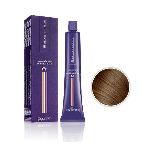 6.0 Перманентный краситель темный блонди холодный Salermvision Salerm Cosmetics, 75 мл NEW