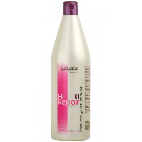 Шампунь для восстановления истонченных волос Shampoo Hi-repair 01 Salerm Cosmetics, 1000 мл 