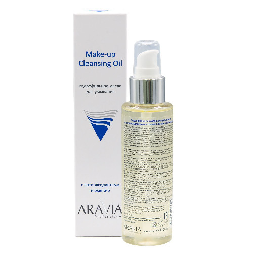 Гидрофильное масло Make-Up Cleansing Oil с антиоксидантами и омега-6, 110 мл  ARAVIA Professional