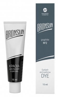 Краска для ресниц и бровей Sexylashes BRONSUN графит №2, 15 мл